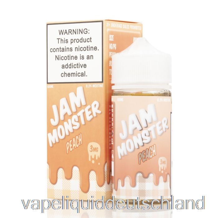 Pfirsich - Marmeladenmonster - 100 Ml 6 Mg Vape-Flüssigkeit